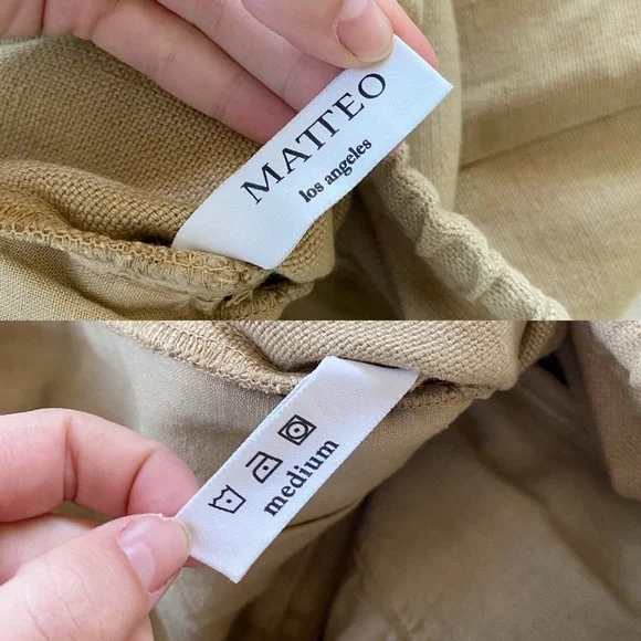 ❌SOLD❌ MATTEO Los Angeles Linen Cropped Pants - Picture 12 of 12